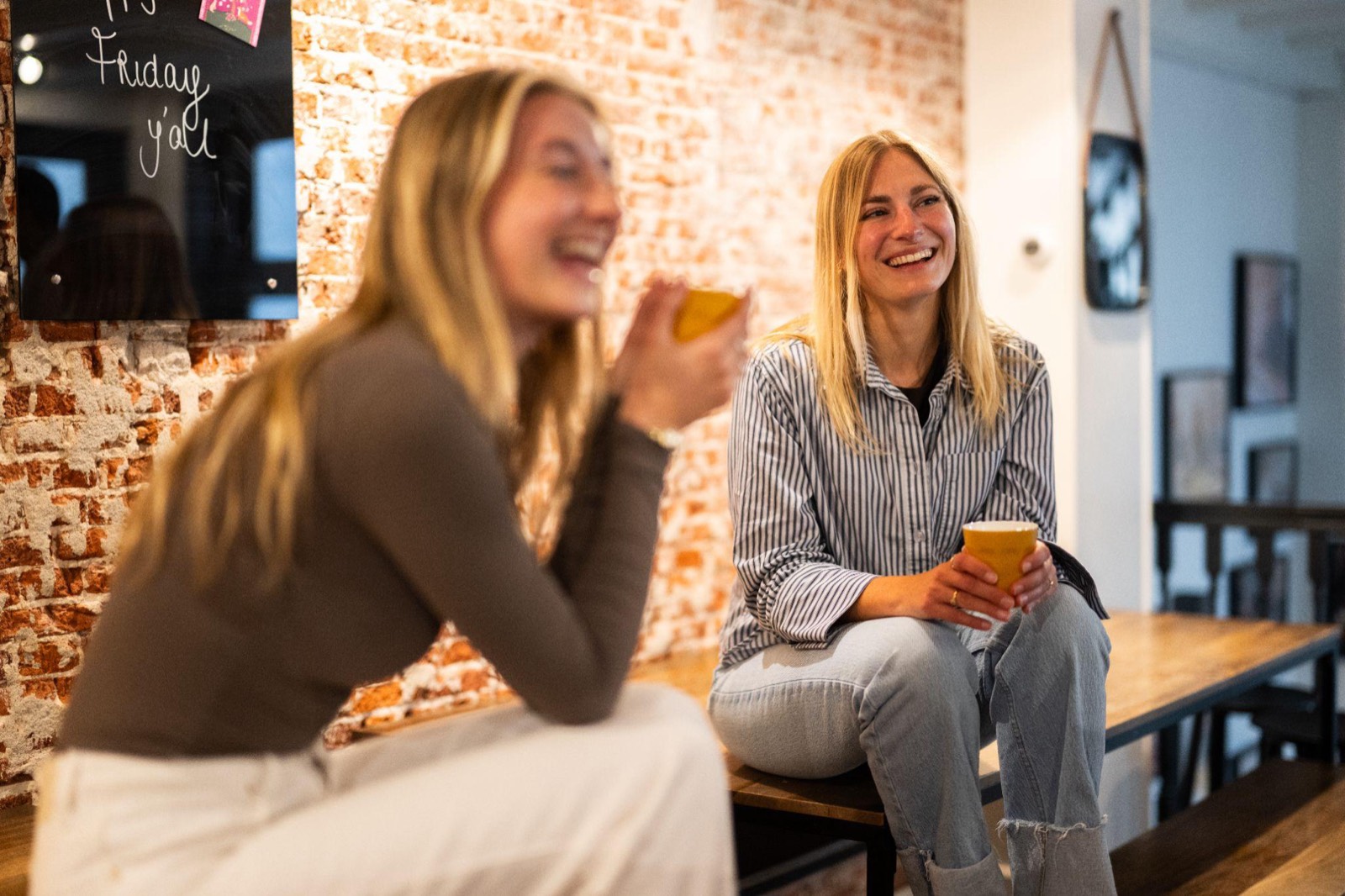 Yellowgrapers in het kantoor
